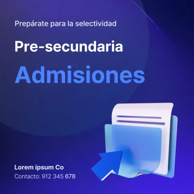 Entrada moderna con fondo azul Anuncio de la reunión