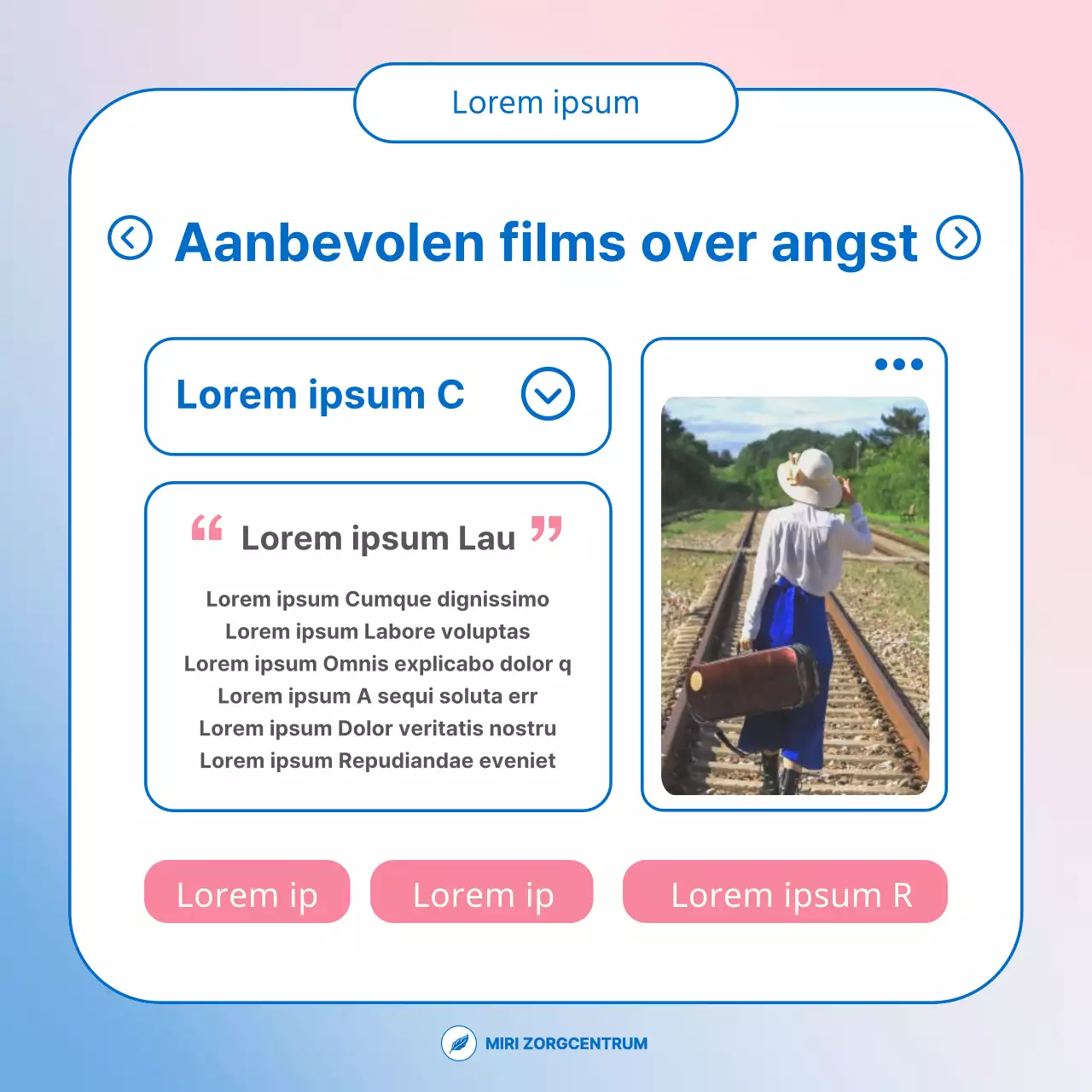 Een eenvoudige lichtblauwe en roze gids voor de hulplijn