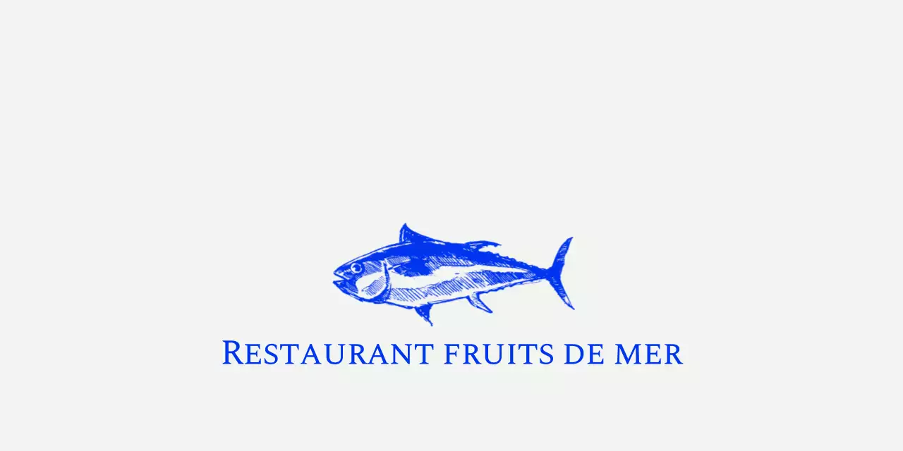 Marchandises bleues pour restaurants de fruits de mer de Heathertack