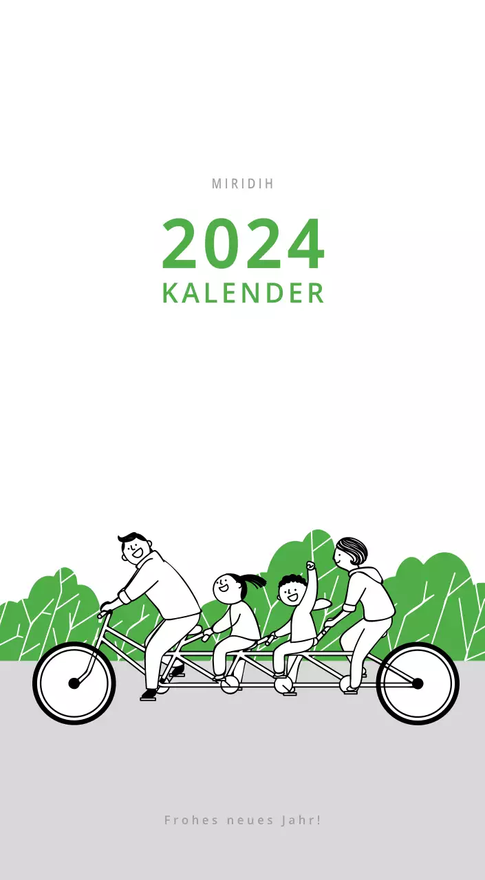 Mehrfarbiger Bildkalender