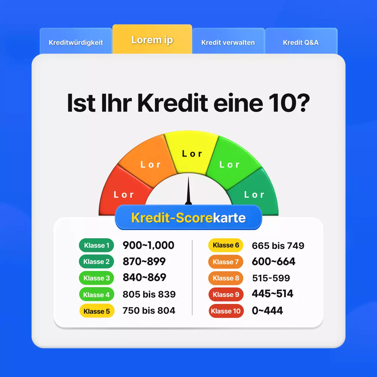 Promote Blue's einfache App zur Verwaltung von Kreditpunkten