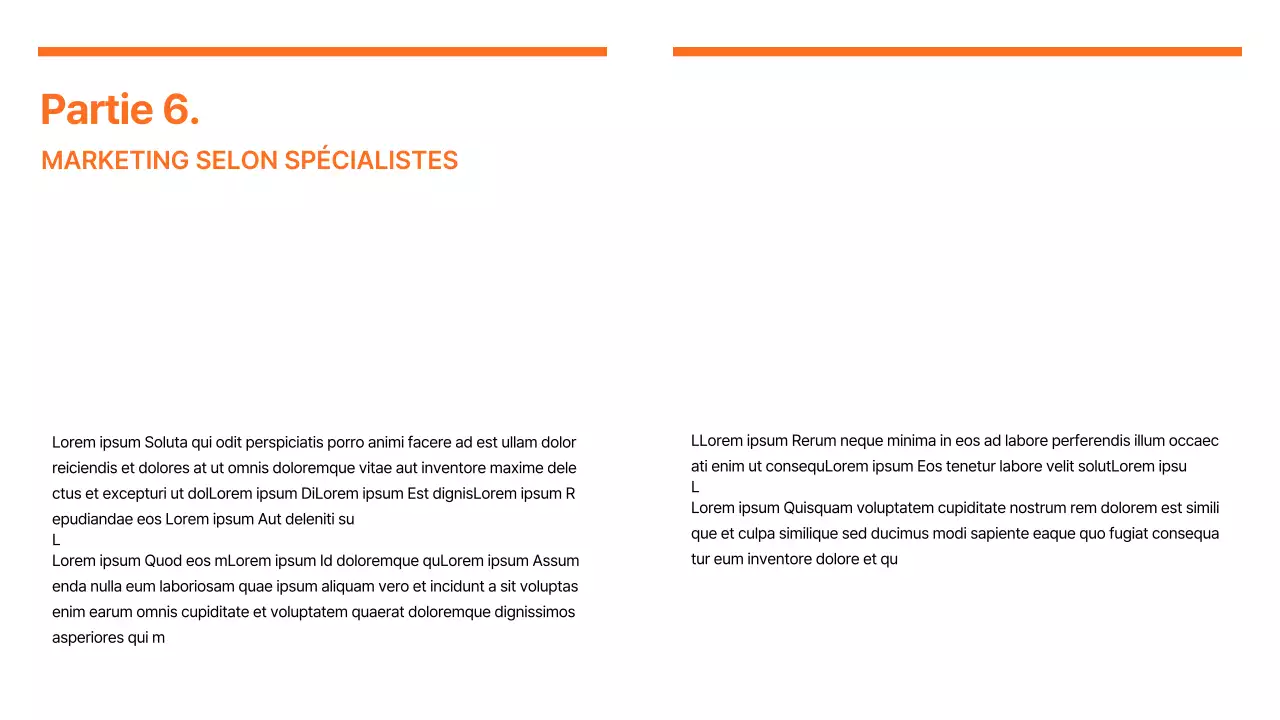 Rapport sur les tendances du marketing moderne en orange