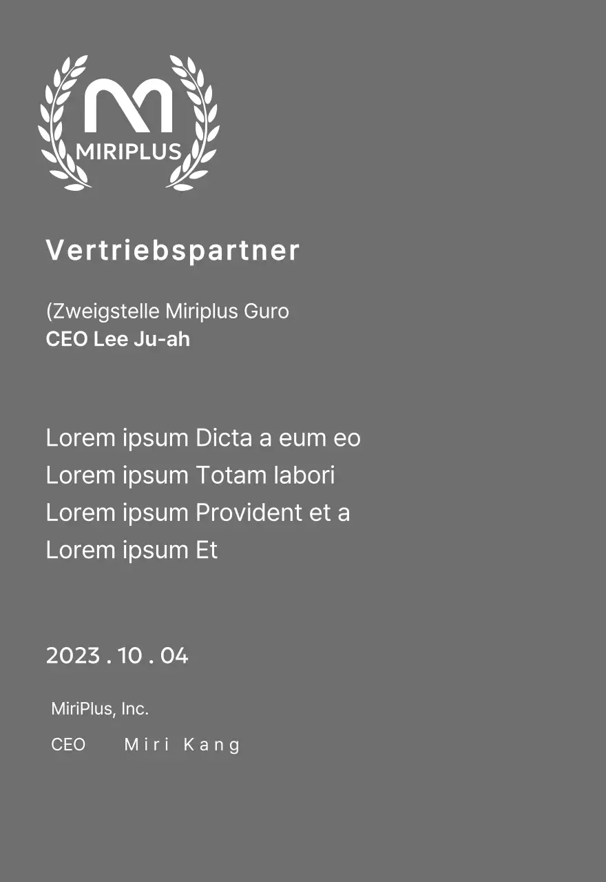 Verdienstplakette mit Markenlogo und Lorbeerkranz im Rahmen des Outstanding Dealer Award-Konzepts.