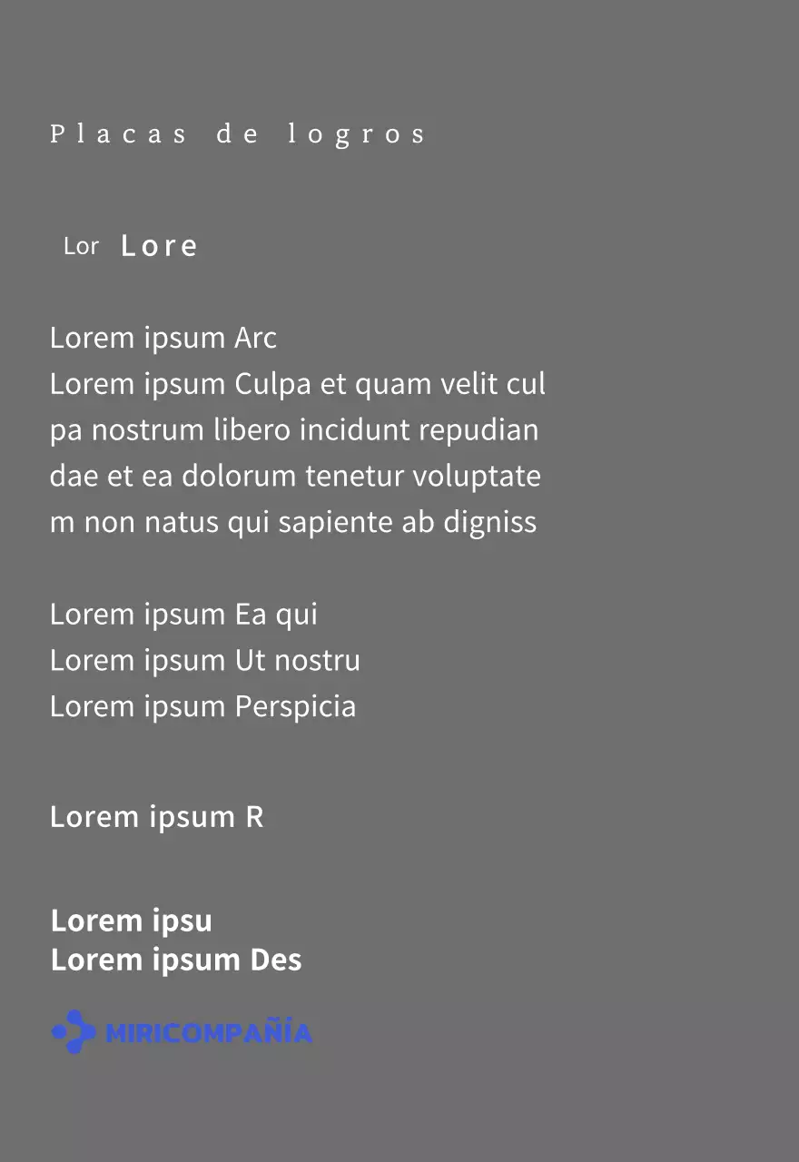 Una sencilla placa blanca con el logotipo de su empresa