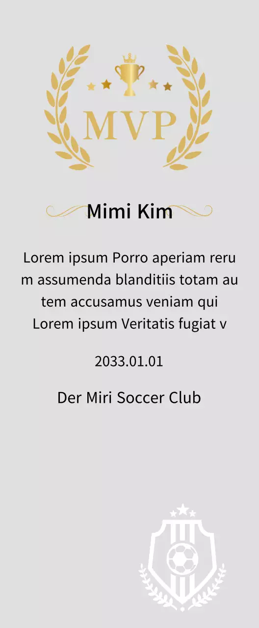 Luxuriöse Meisterschaftsplaketten mit goldenen Lorbeeren und Trophäen