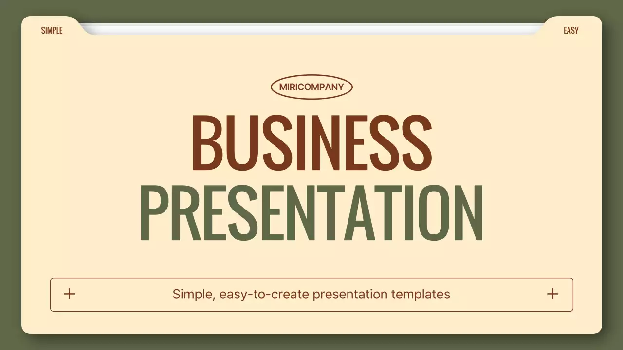 Simple business reports in khaki and brown