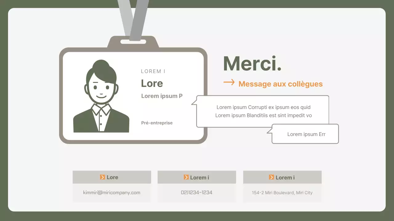 Lettre de motivation simple pour un poste de débutant dans une entreprise, en kaki et jaune