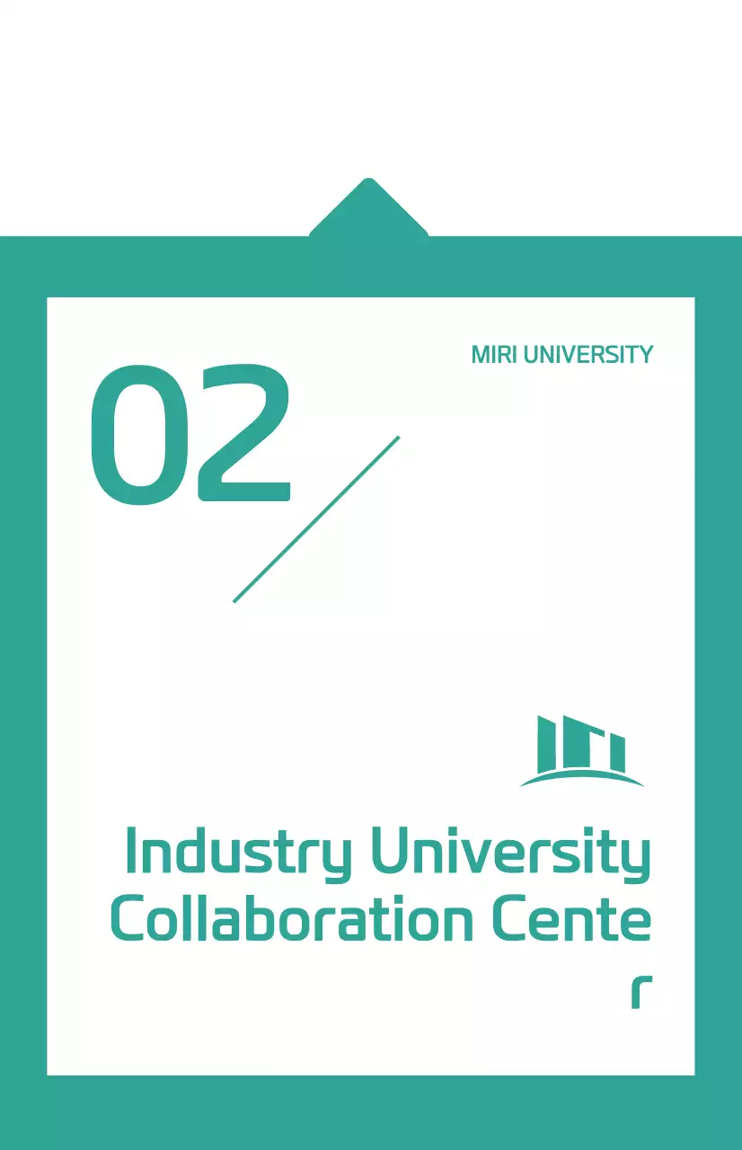 Introducing corporate departments with a turquoise clean speech bubble concept