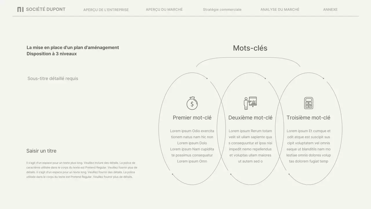 Rapports d'activité simples en beige