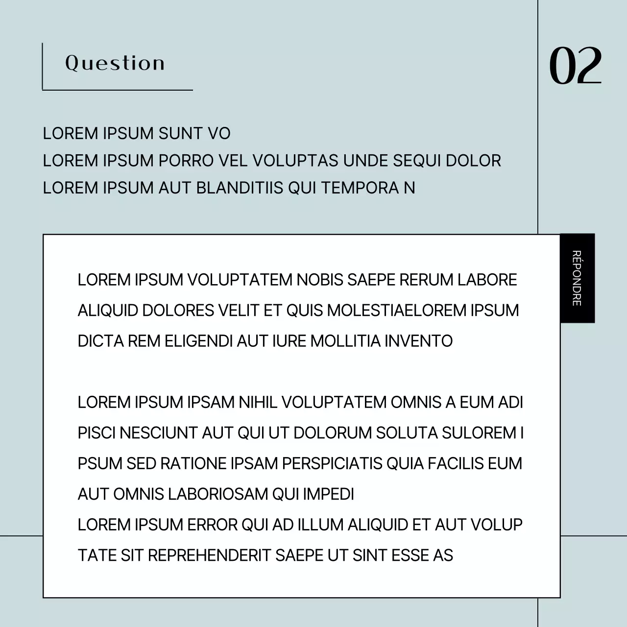 Un simple poste d'entretien d'entreprise en bleu clair