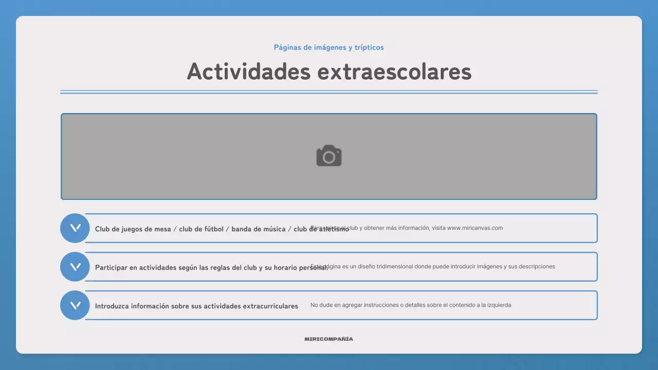 Promocione su boletín con una carta sencilla en azul y azul marino