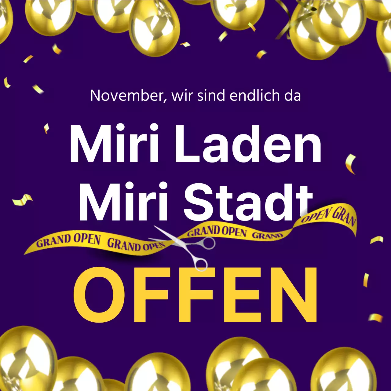 Förderung der Eröffnung einer gelb-violetten Luxusbranche