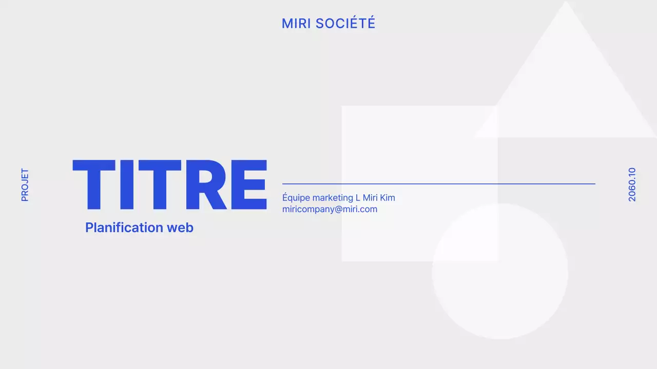 Site web d'entreprise minimaliste en gris et bleu