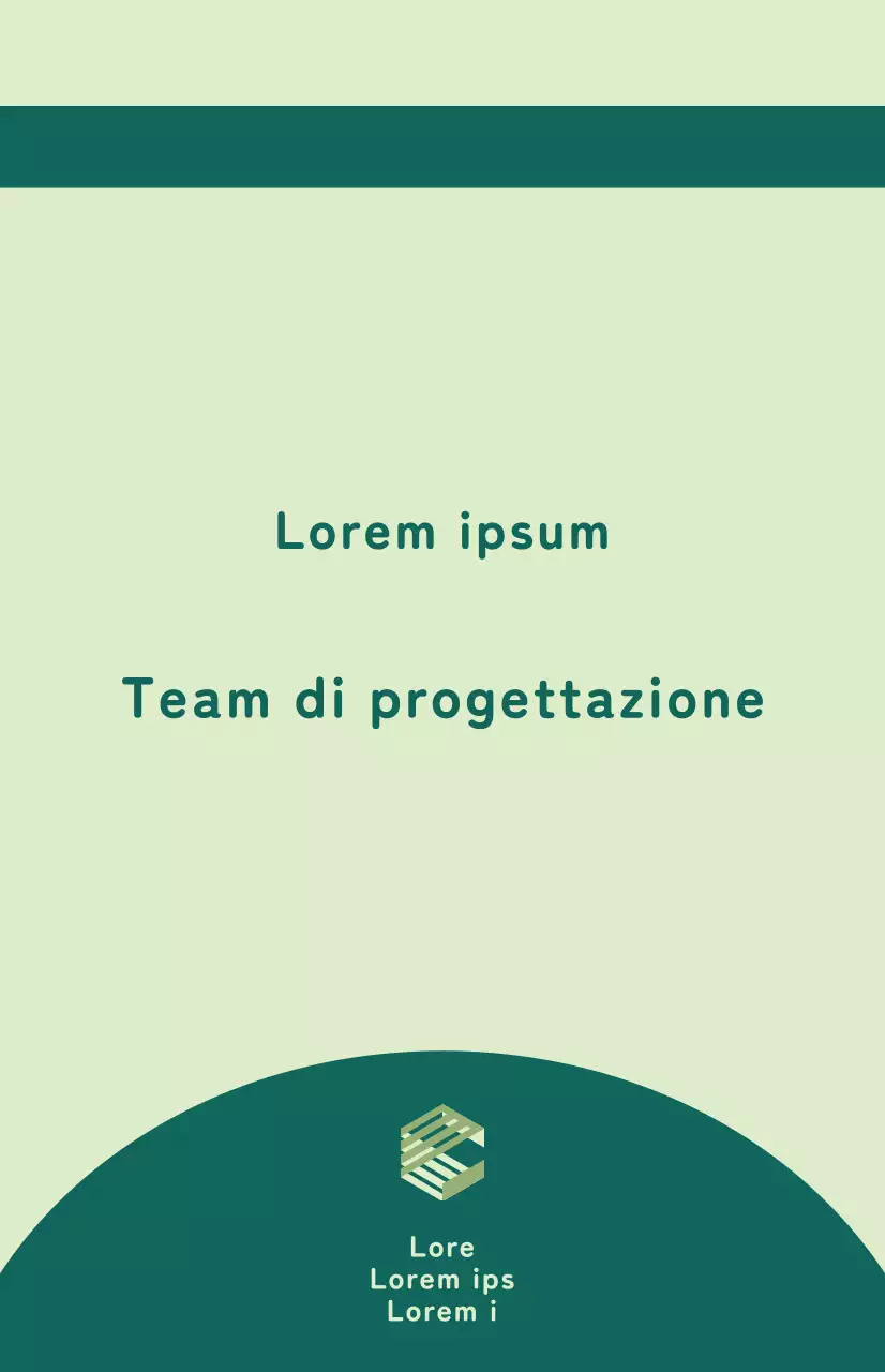 Bandiera a finestra con il nome della squadra evidenziato in una combinazione di colori verde.