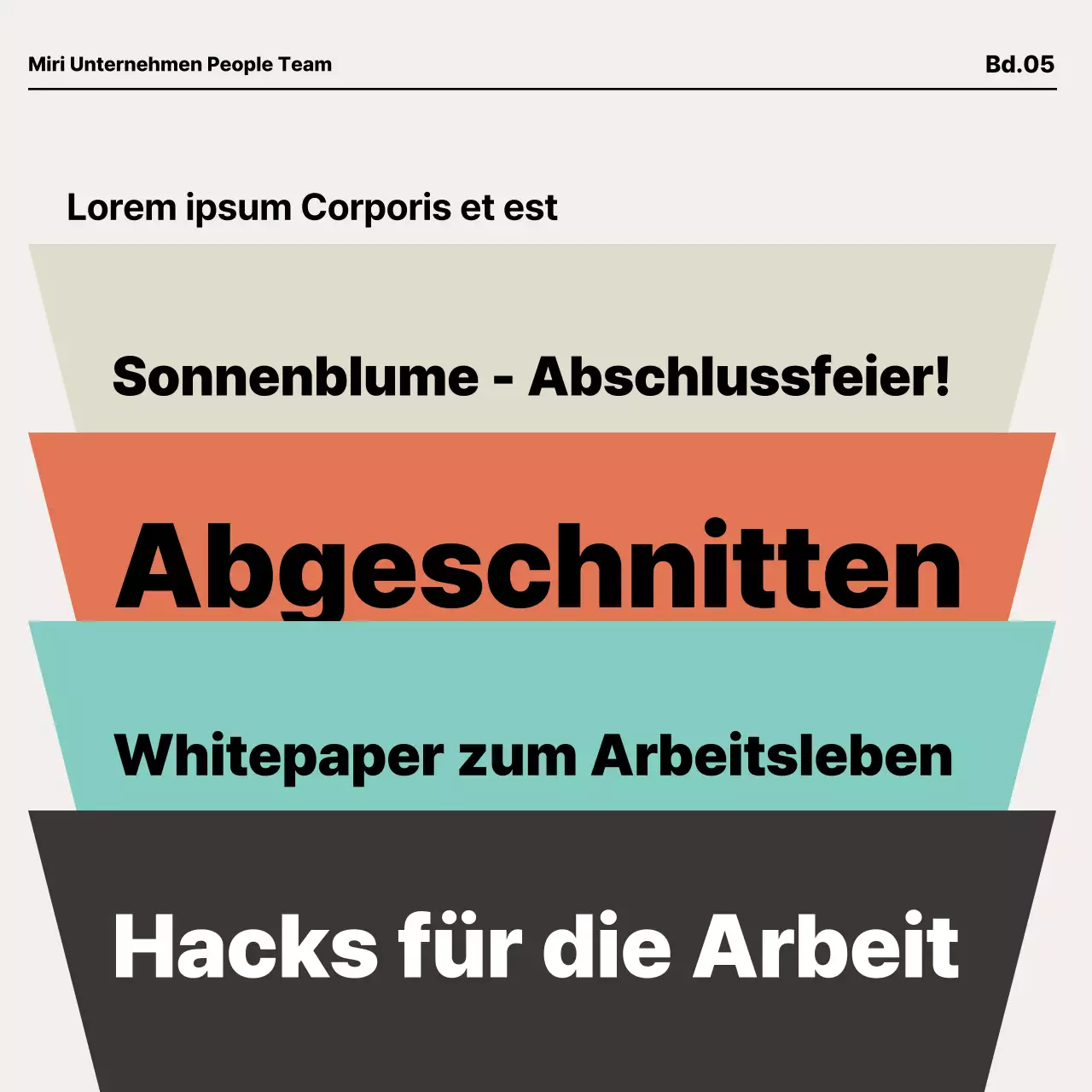 Modernes Einführungsmaterial für neue Mitarbeiter in Orange und Mint