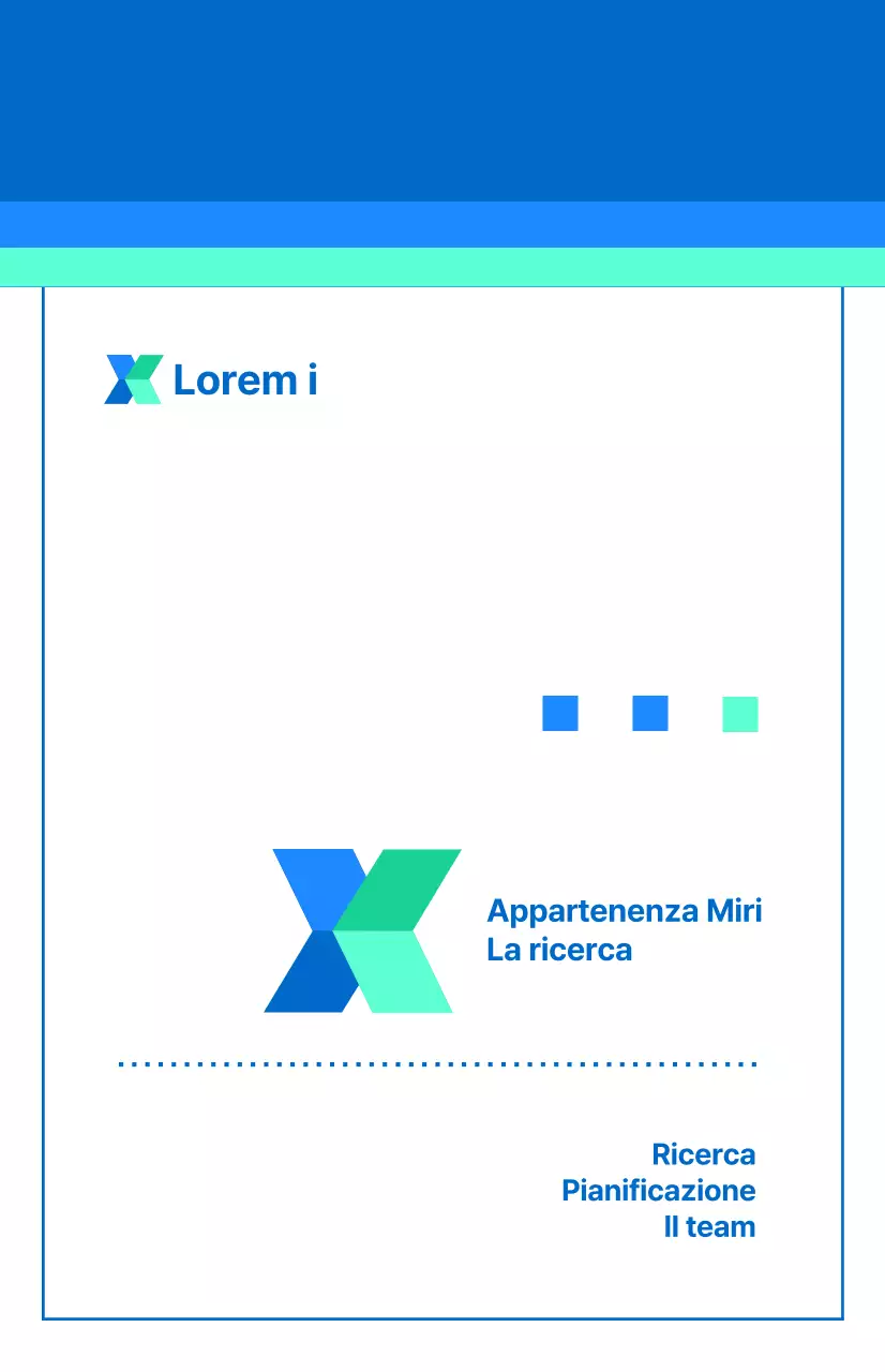 Un'affiliazione aziendale semplice, blu e affidabile.