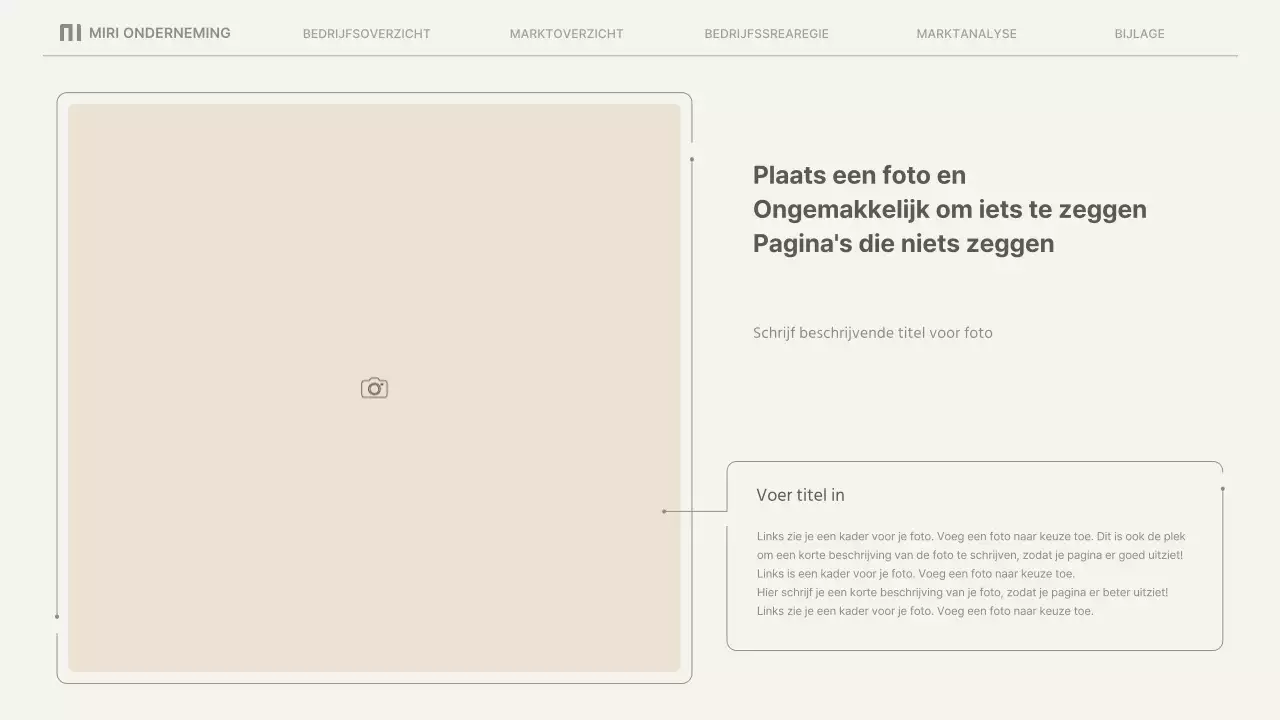 Eenvoudige zakelijke rapporten in beige