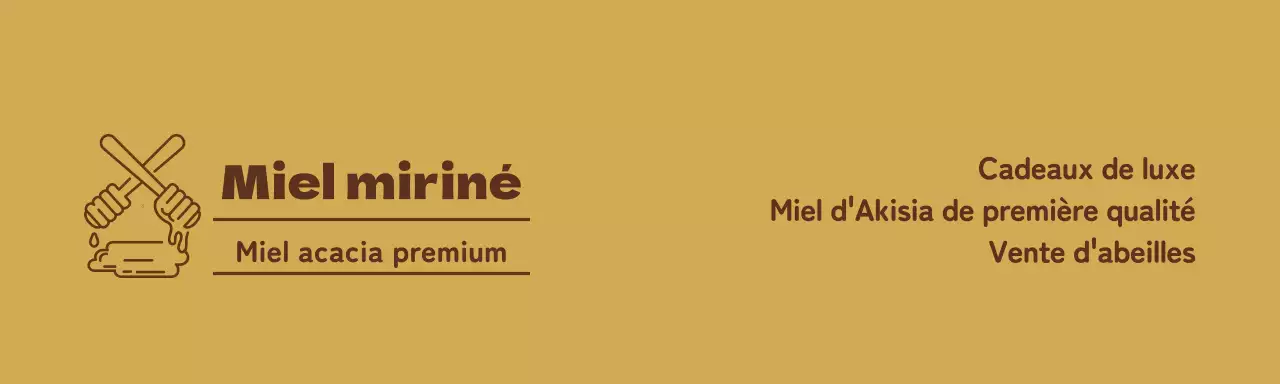 Conception d'un emballage pour un magasin de miel en or