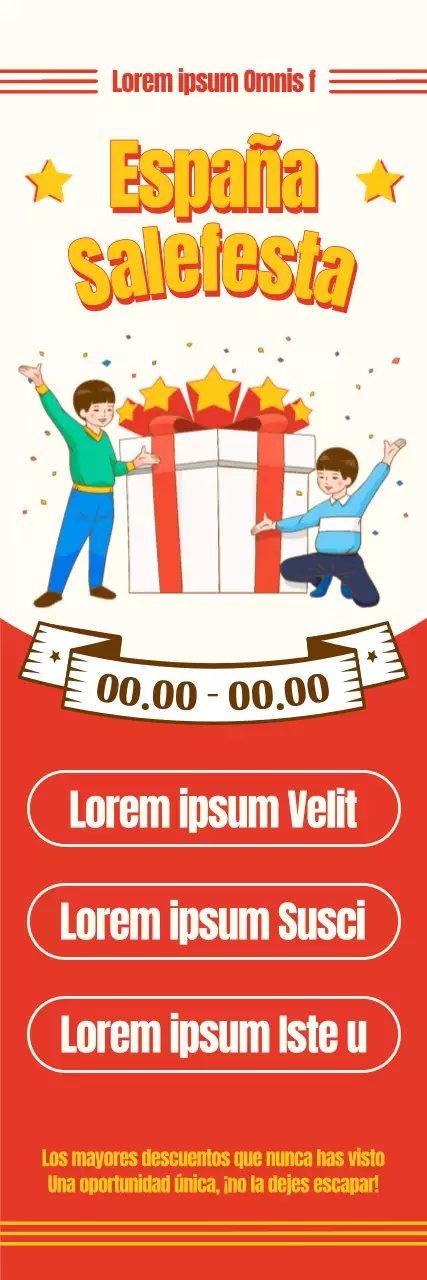 Rebajas en Corea Festa de compras con ilustraciones y diseños de fuentes retro