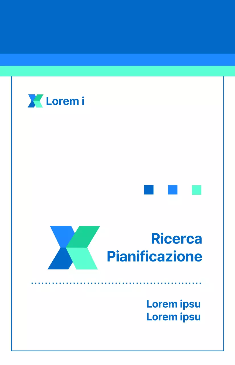 Un'affiliazione aziendale semplice, blu e affidabile.