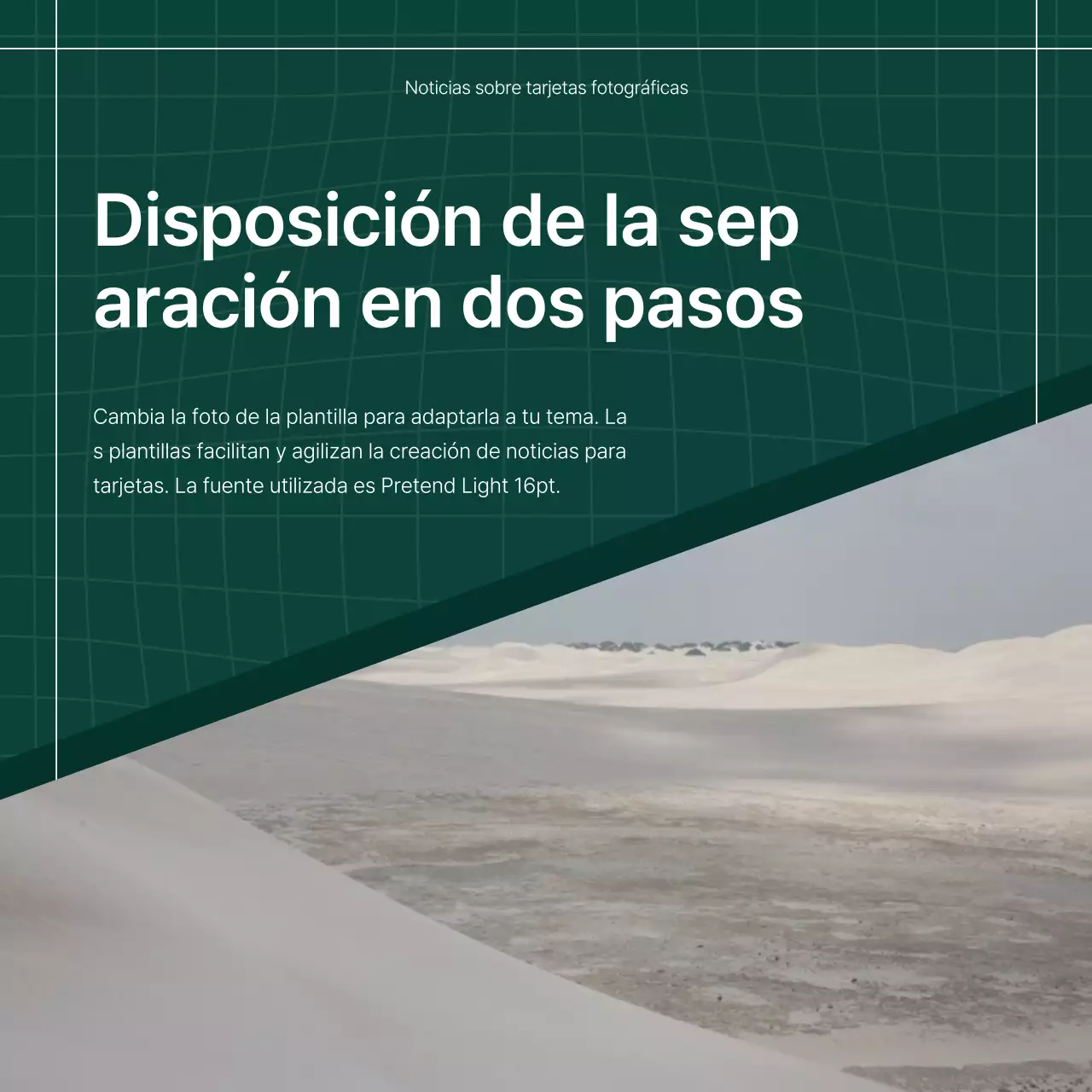 Promueva el marketing de tendencia en verde y blanco