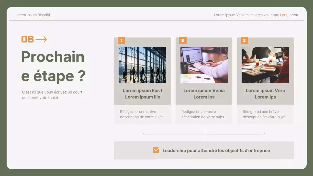 Lettre de motivation simple pour un poste de débutant dans une entreprise, en kaki et jaune
