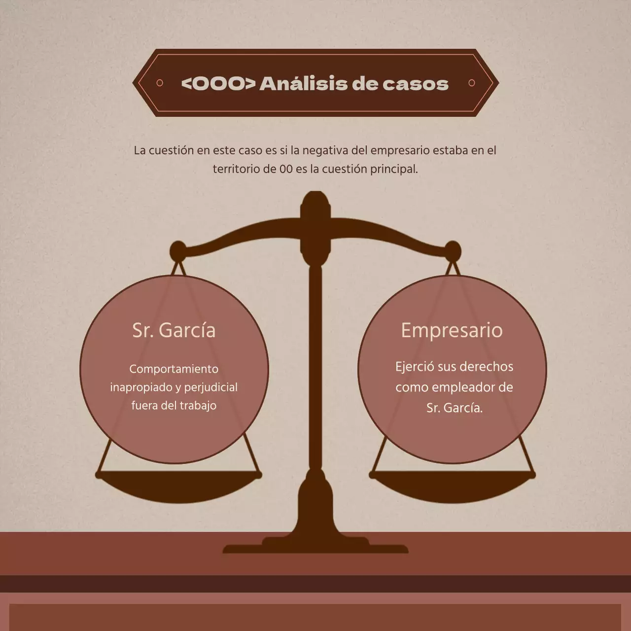 Promueve un sencillo despacho de abogados en beige y marrón