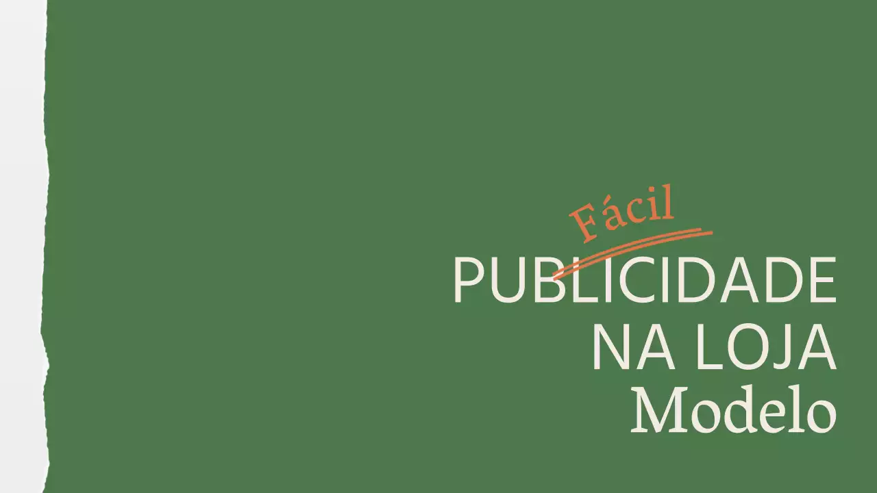 Anúncio minimalista do menu da loja em verde e laranja