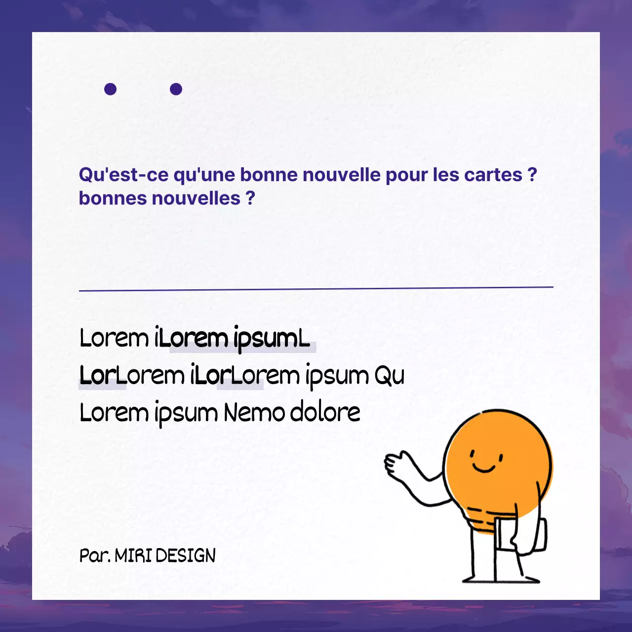 Un guide marketing pour des cadres photo simples en violet et orange