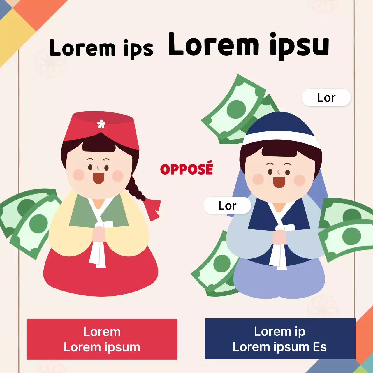 Tweet traditionnel équilibré sur fond orange