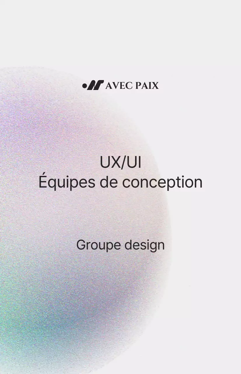 Introduction simple d'un département avec une illustration de bruit en couleur sur un fond blanc cassé