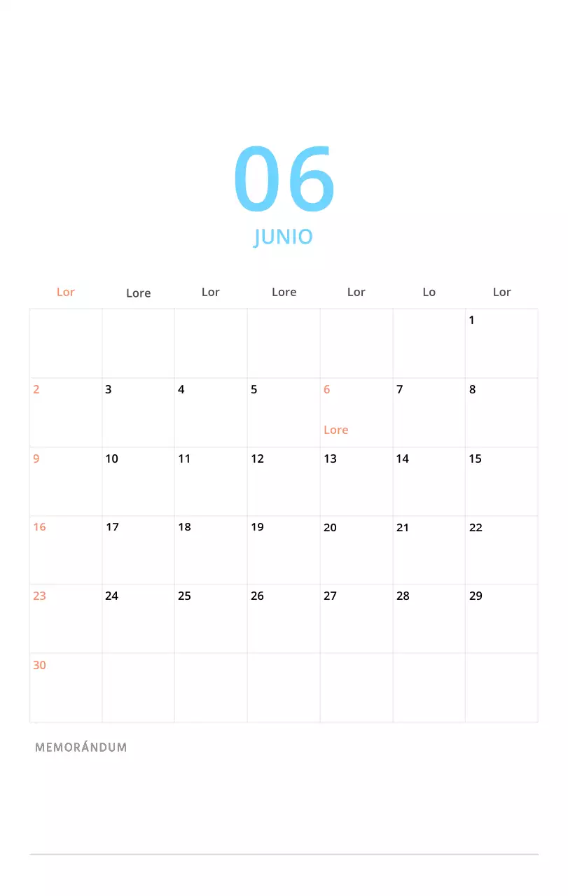 Bonito calendario de sobremesa ilustrado de temática familiar en color verde