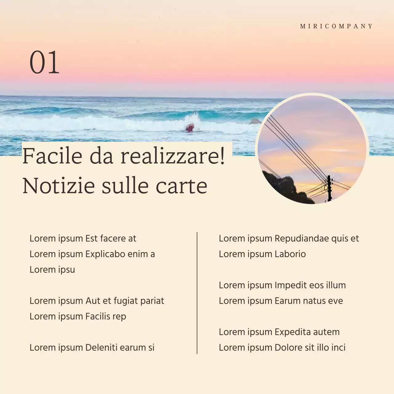 Modelli di report di marketing semplici e facili da usare in avorio