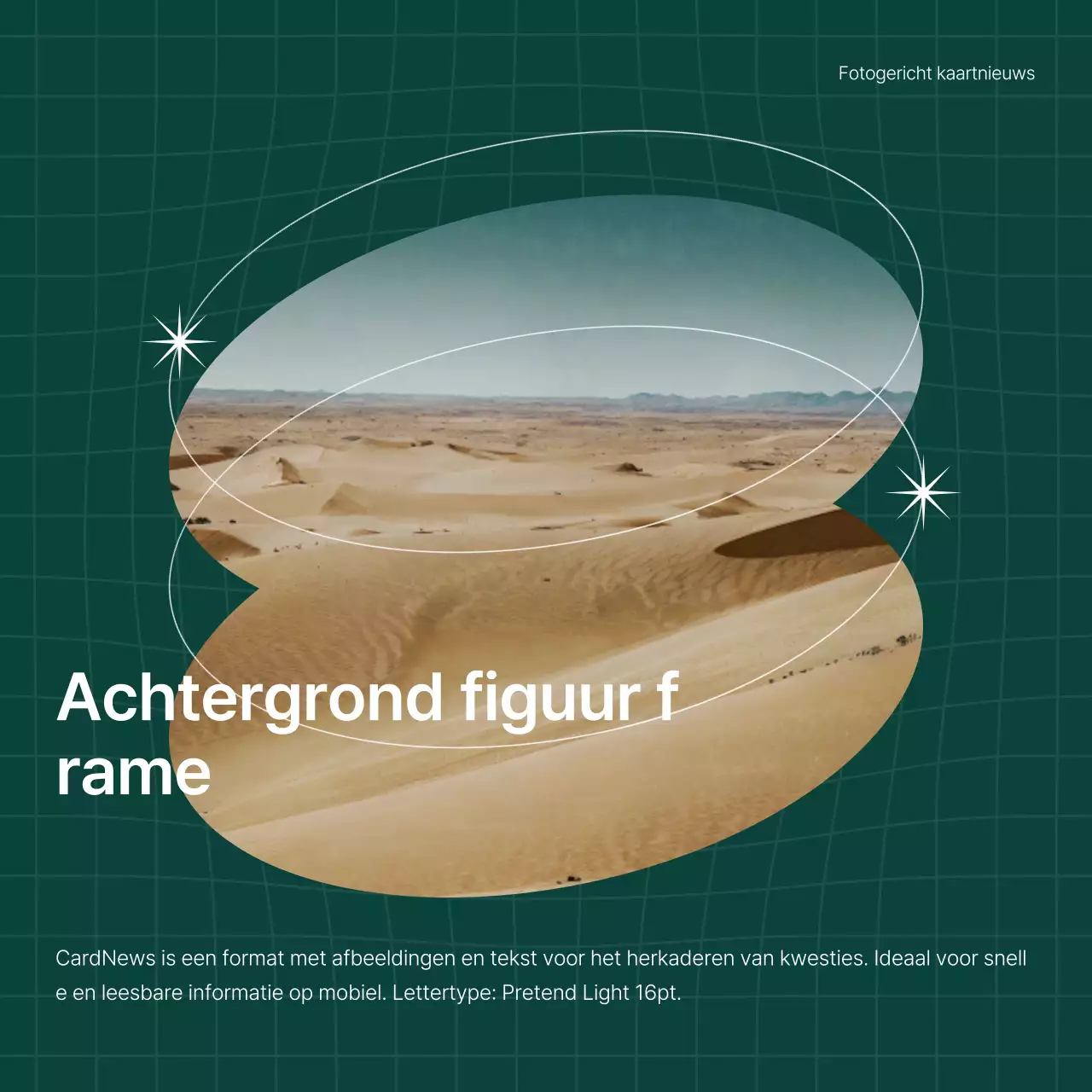 Bevorder trendy marketing in groen en wit