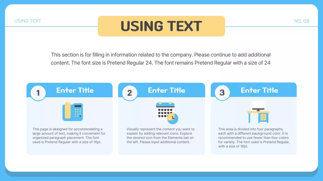 파랑의 심플한 직장인을 위한 회사소개서