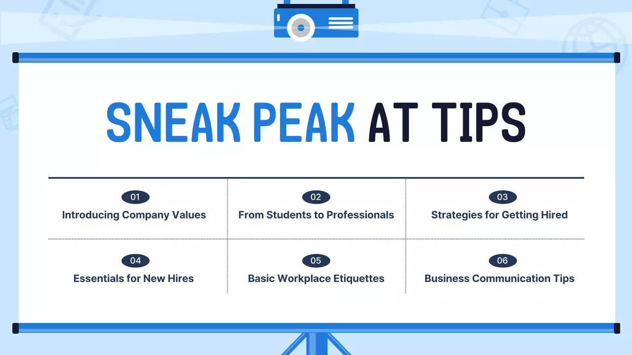 Blue Simple Office Guide Presentation