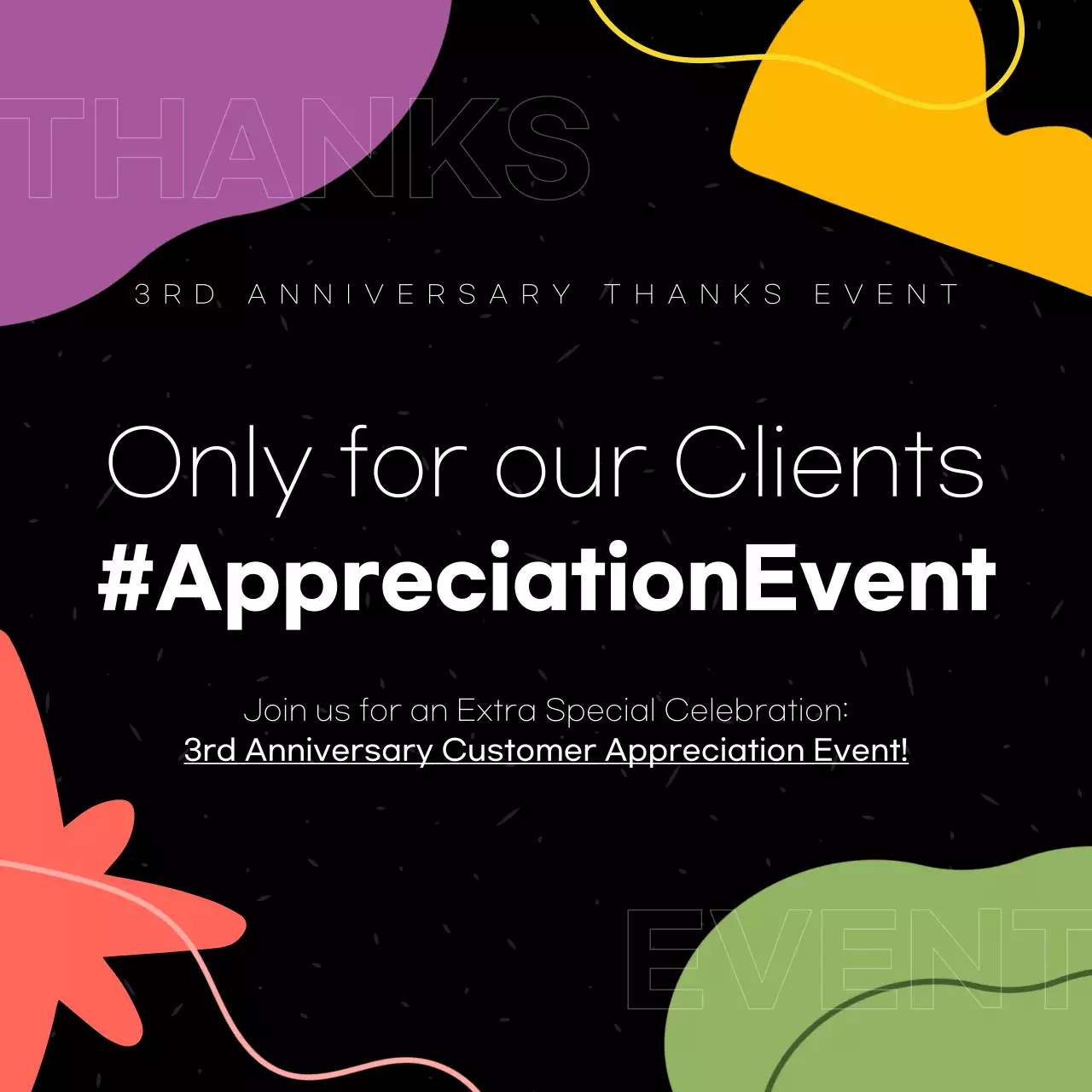 Black Modern Appreciation Event Social Media Post