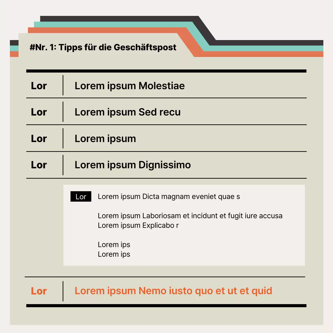 Modernes Einführungsmaterial für neue Mitarbeiter in Orange und Mint