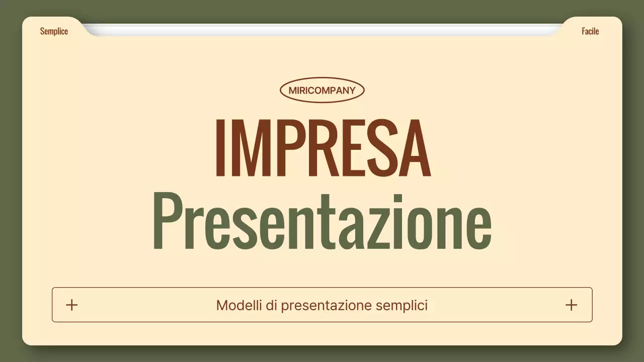 Un semplice rapporto di lavoro in kaki e marrone