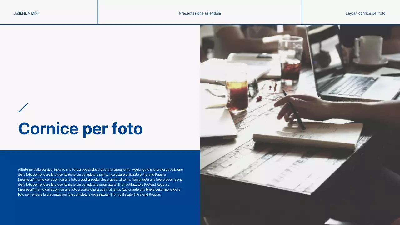 Rapporti di lavoro moderni in blu e grigio