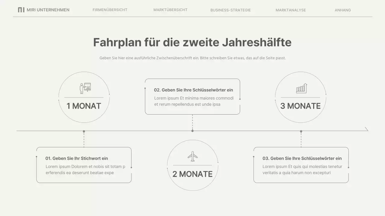 Einfache Geschäftsberichte in Beige