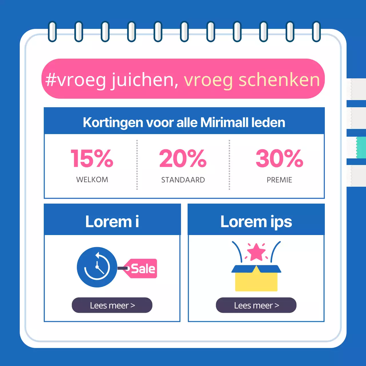 SATs cadeausuggesties met knallers van blauw en hot pink