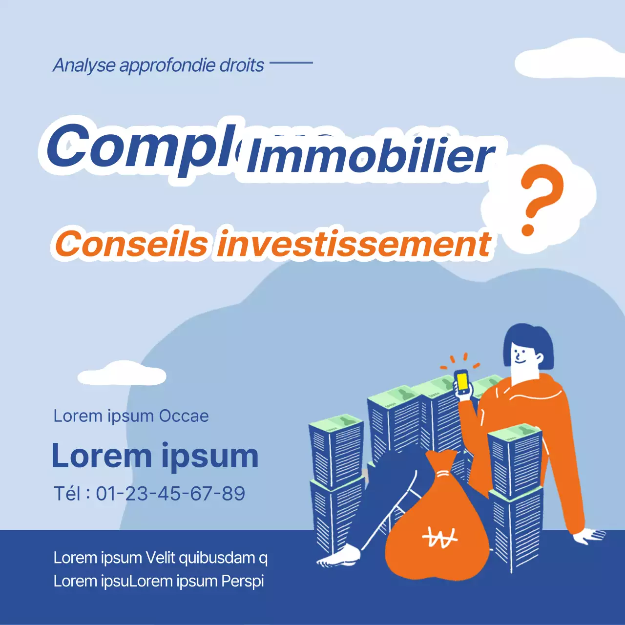 Un guide simple, orange et bleu, des ventes aux enchères immobilières