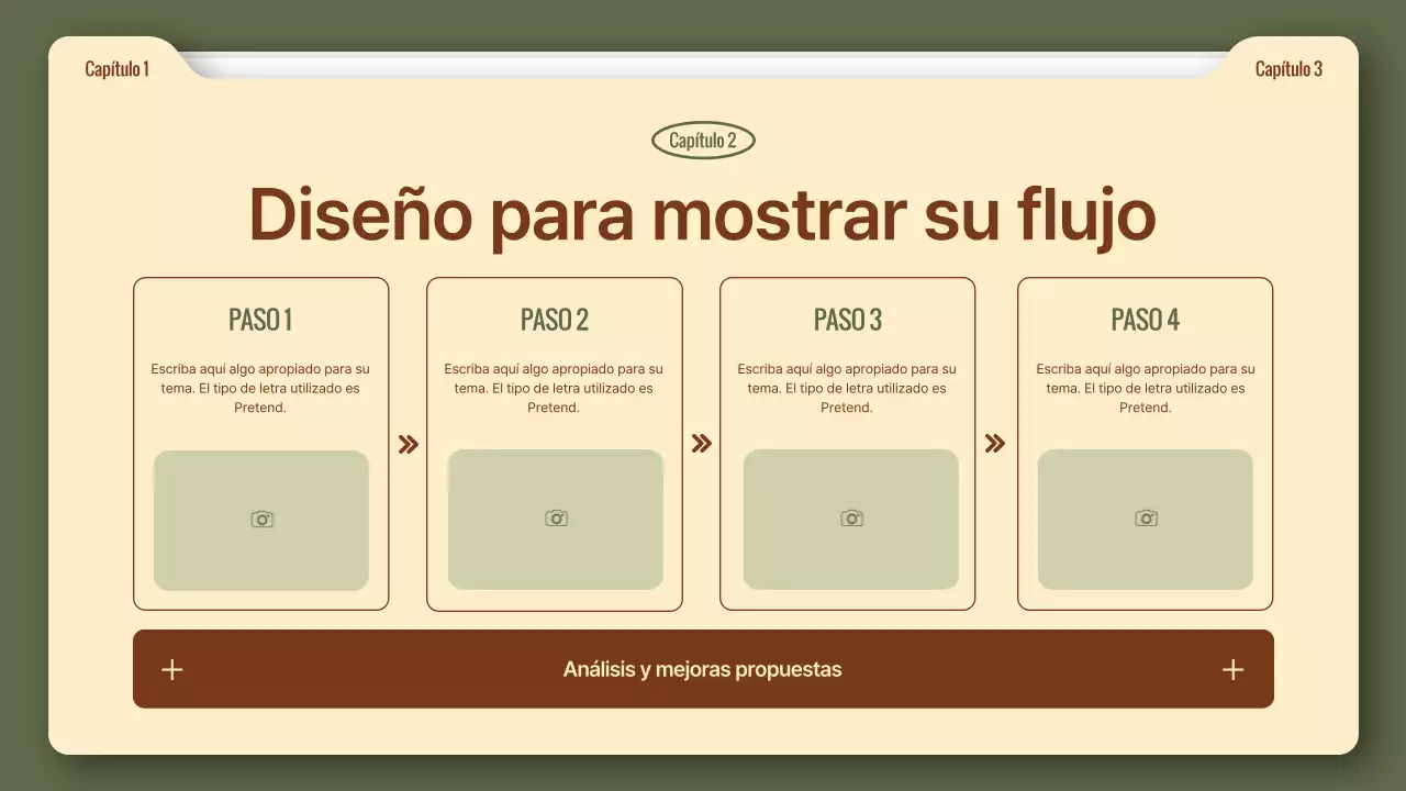 Un sencillo informe de negocios en caqui y marrón