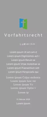 Plakette mit Kirchenlogo Konzept