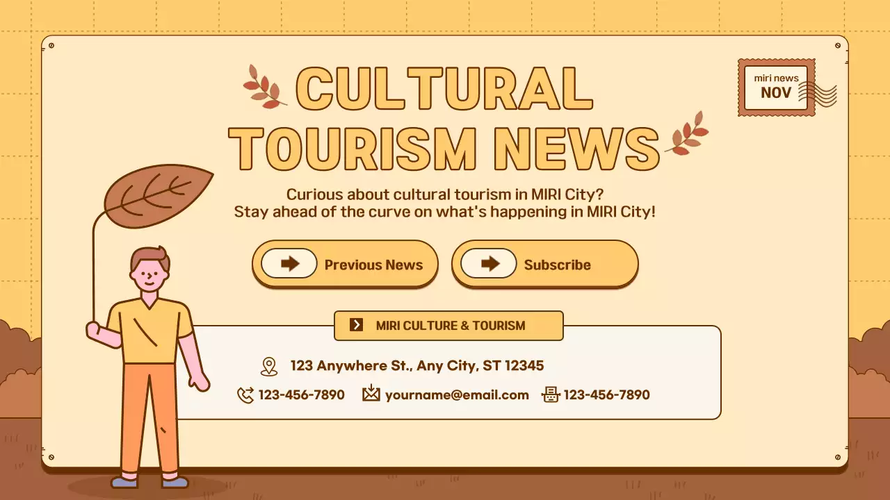 Beige Traditional Tourism Newsletter Presentation