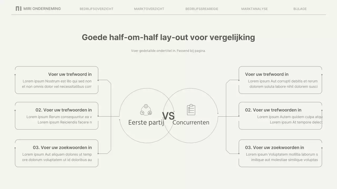Eenvoudige zakelijke rapporten in beige