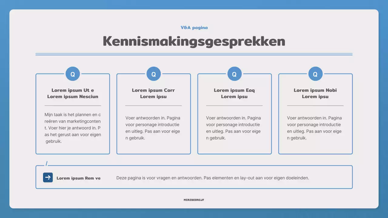 Promoot je nieuwsbrief met een eenvoudige brief in blauw en marineblauw