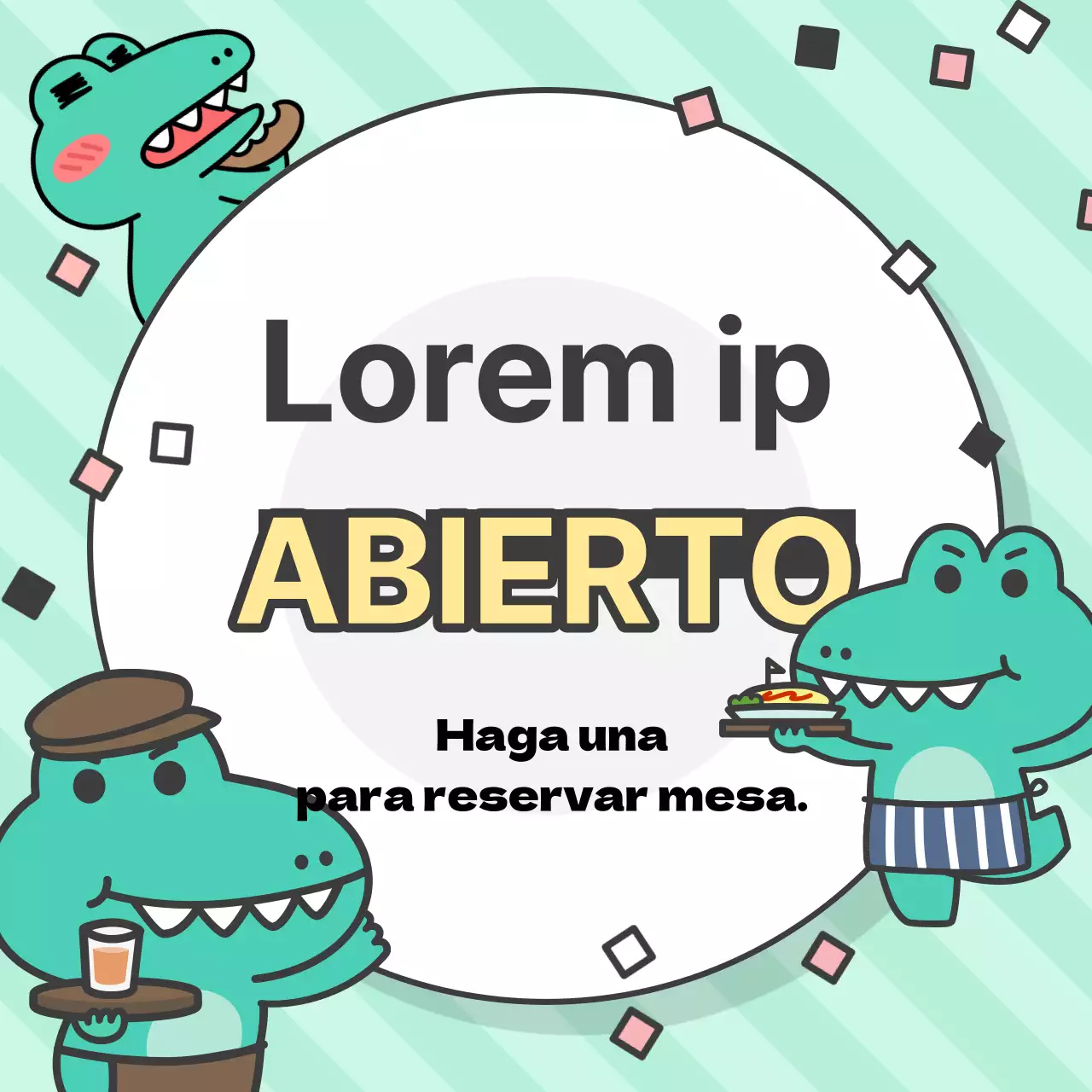 Anuncios de Argo, un personaje kitsch con fondo de menta