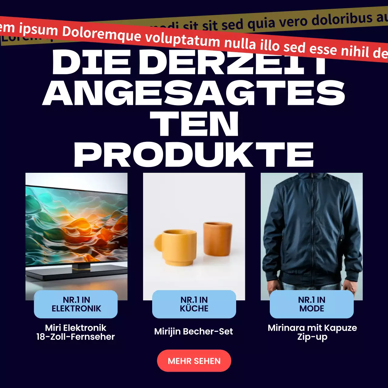 Trendige Black Friday-Anzeigen in Schwarz und Rot